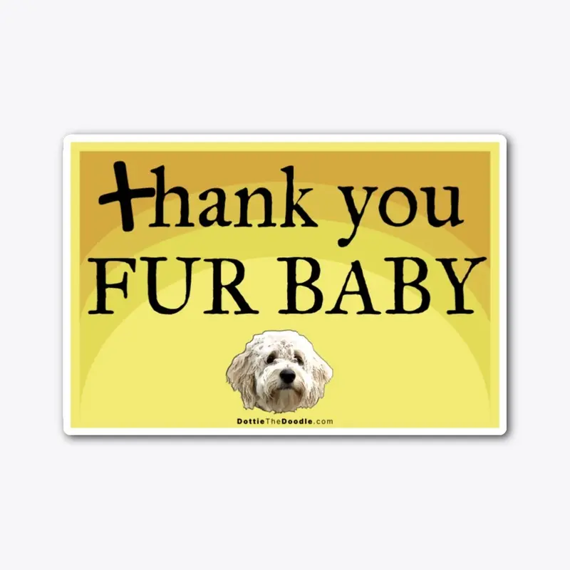 5" Thank You - Labradoodle