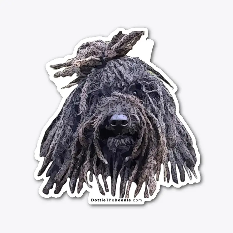 5" Black Komondor Hungarian Sheep Dog