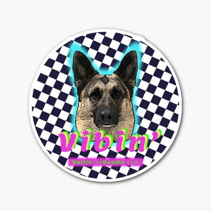 5" Vibin' German Shepherd Dog